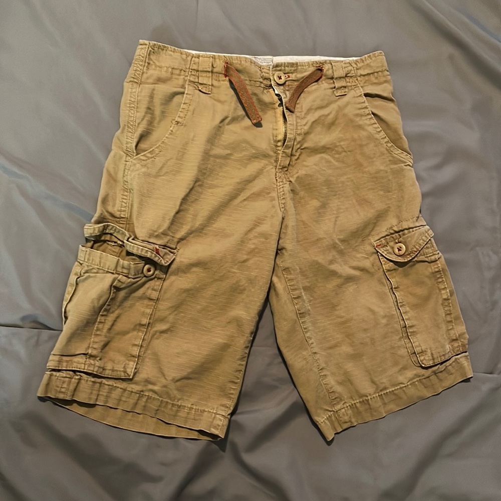 Khaki cargo shorts. Overdrive clothing size 12